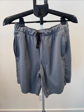 Men's Gray Athletic Shorts with Drawstring